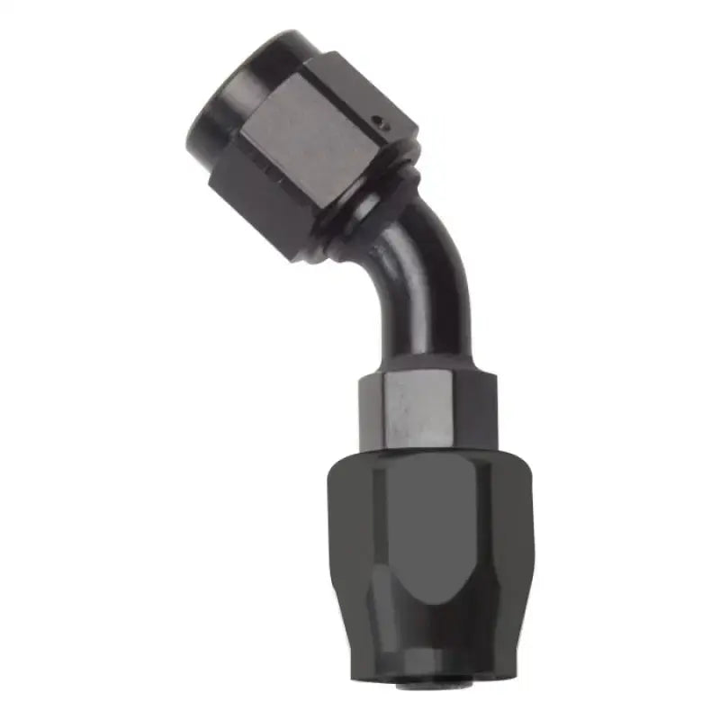 Russell Performance -8 AN Black 45 Degree Full Flow Hose End - 610105