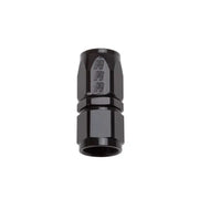 Russell Performance -8 AN Black Straight Full Flow Hose End - 610035