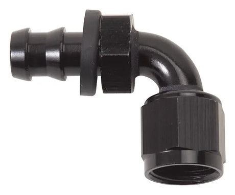Russell Performance -8 AN Twist-Lok 90 Degree Hose End (Black) - 624173