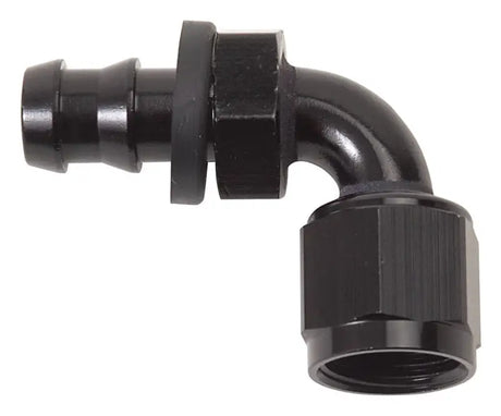 Russell Performance -8 AN Twist-Lok 90 Degree Hose End (Black) - 624173