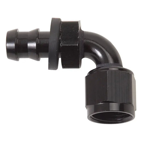 Russell Performance -8 AN Twist-Lok 90 Degree Hose End (Black) - 624173