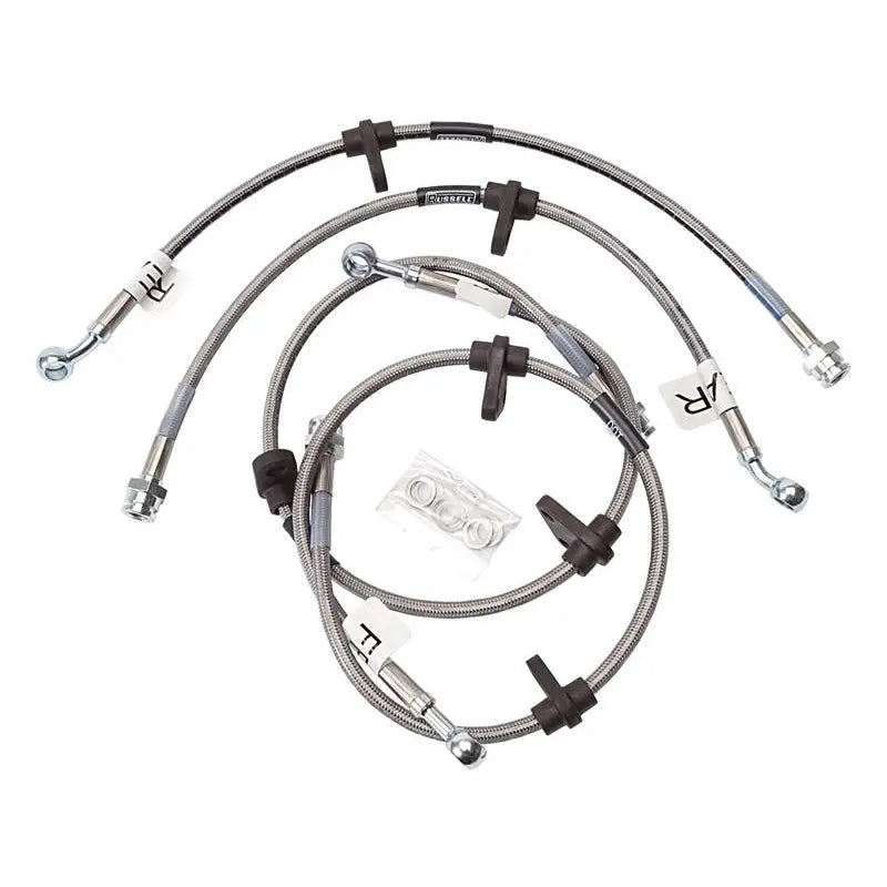 Russell 684600 Russell Performance 92-95 Honda Civic (All with rear discs/ no ABS) Brake Line Kit - 684600