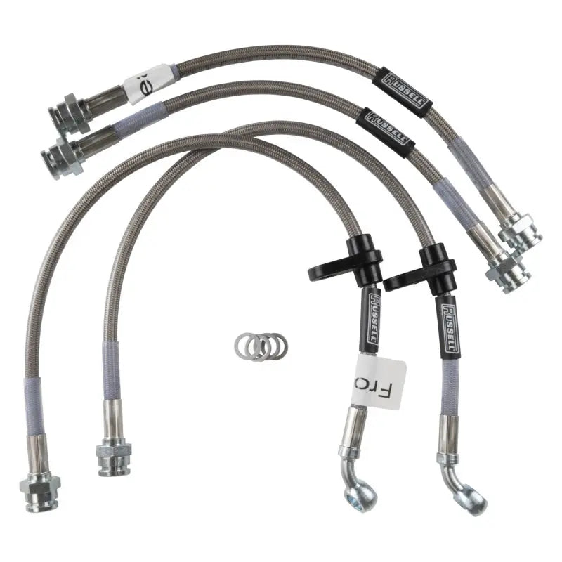 Russell 684620 Russell Performance 96-00 Honda Civic LX/ EX (with large front rotor) Brake Line Kit - 684620
