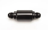 Russell Performance Black Anodized (3-1/4in Length 1-1/4in dia. -8 male inlet/outlet) - 650103