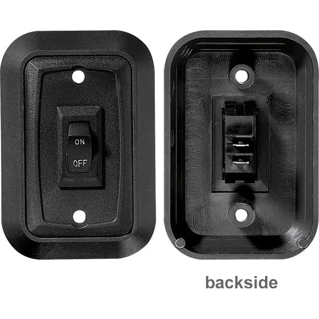 RV Designer S652 - Black Wallplateswitch Single