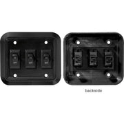 RV Designer S660 - Black Wallplateswitch Triple