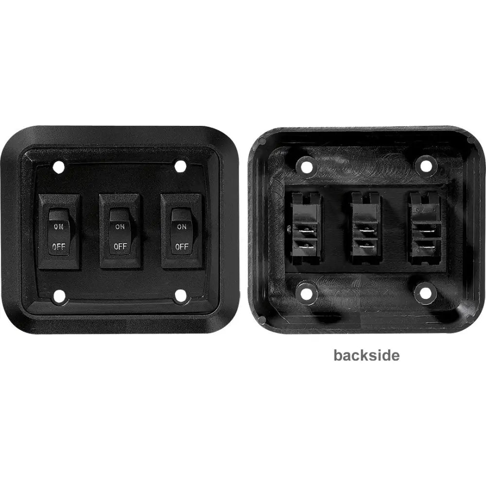 RV Designer S660 - Black Wallplateswitch Triple