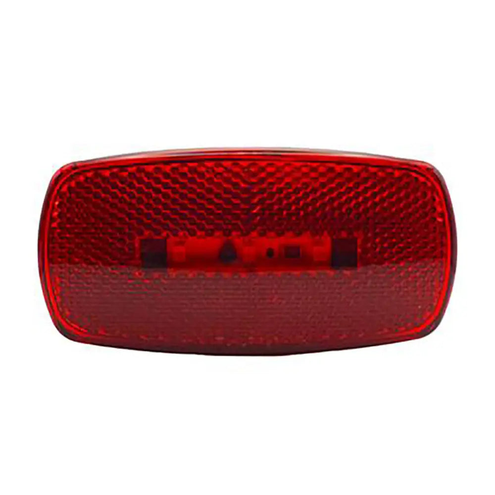 RV Designer L914 Features a Black base - Red Oblong Led Marker Light