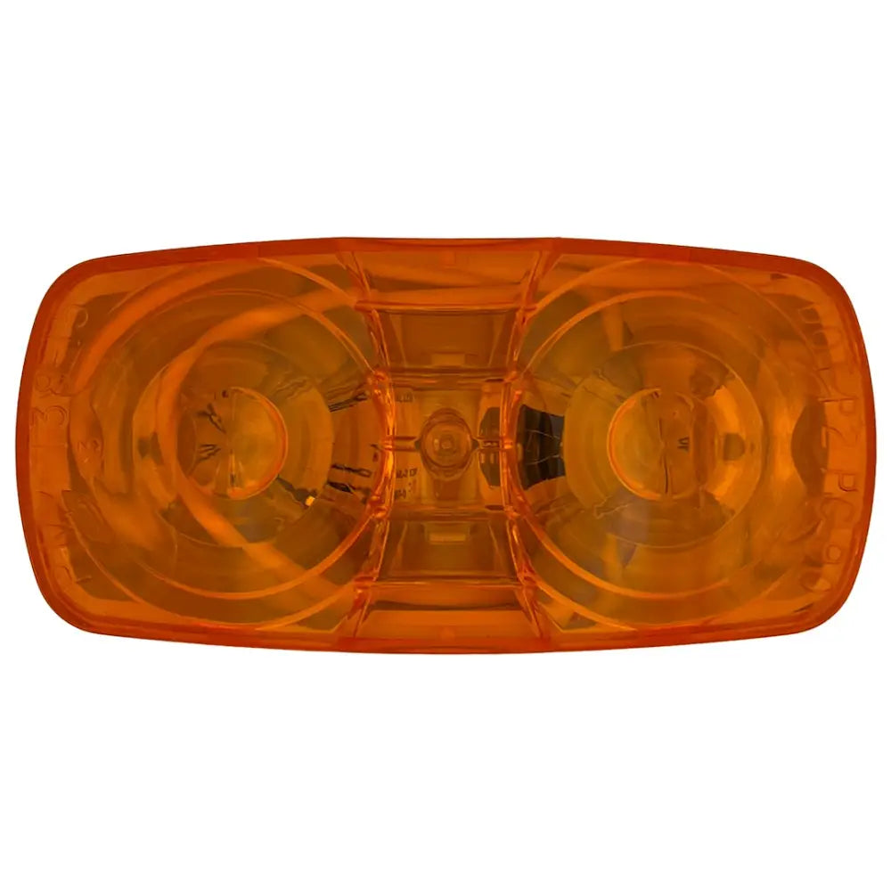 RV Designer Meets DOT Lighting Requirements Trailer Light L911 - Amber Double Bulls-EYE Led Marker