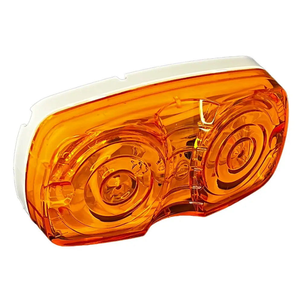 RV Designer Meets DOT Lighting Requirements Trailer Light L911 - Amber Double Bulls-EYE Led Marker