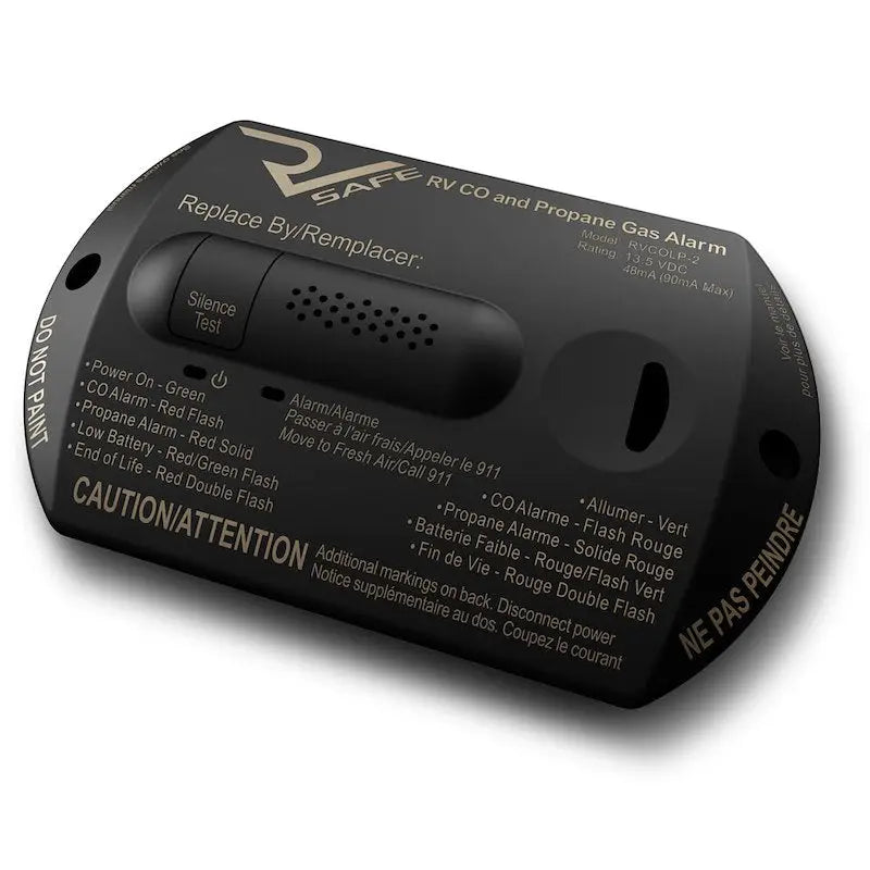 Rv Safe Carbon Monoxide/ Propane Leak Detector: Rv Safe RVCOLP-2B Rv Co/Propane Gas Alarm 2-Wire Blk