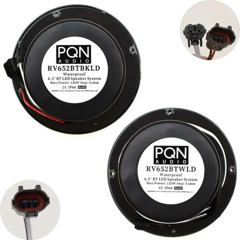 RV652BTBKLD Pqn Entrpris 6.5 Bt Led Speaker Black