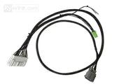 Black wiring harness with connectors for Honda S2000 chassis specific adapter