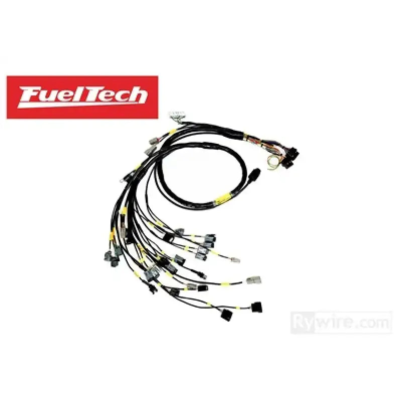 Fueltech black yellow Honda B-Series engine harness with connectors