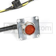 Circular electrical connector with square flange for Rywire Honda F/H-Series engine harness