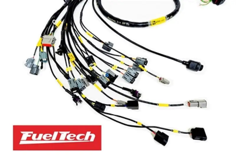 Rywire Honda K-Series (w/FuelTech 550 ECU) Eng Harness w/OBD2 Alt/EV14 Inj/AEM IAT/MAP (Adapter Req) - Truck &