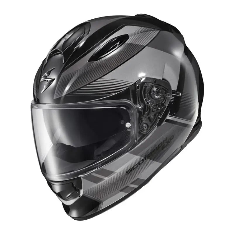 Gray and black Scorpion Exo Ryzer full-face helmet for safety and style