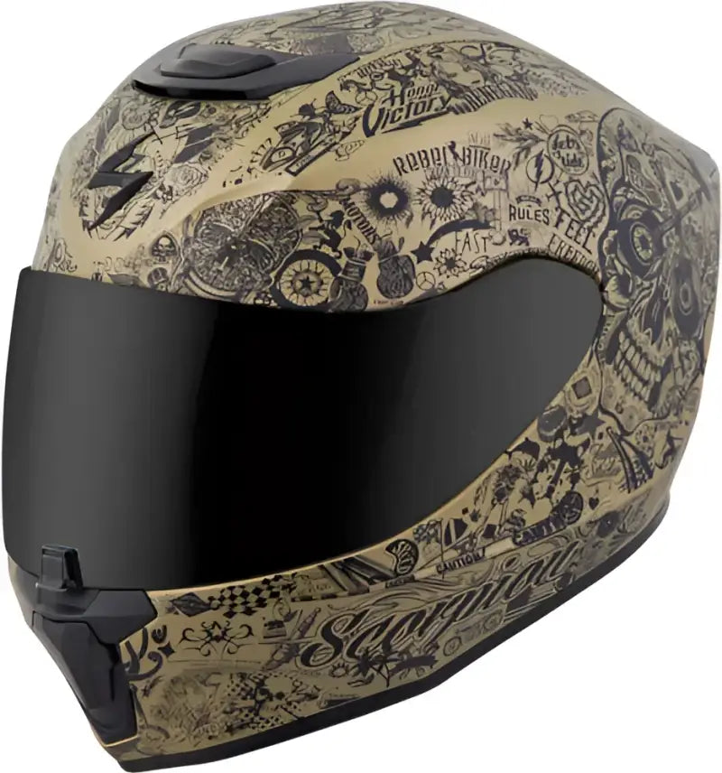 RYZ-1027 Scorpion Exo Ryzer Full-Face Helmet Edge Hi-Viz 2X - Helmets