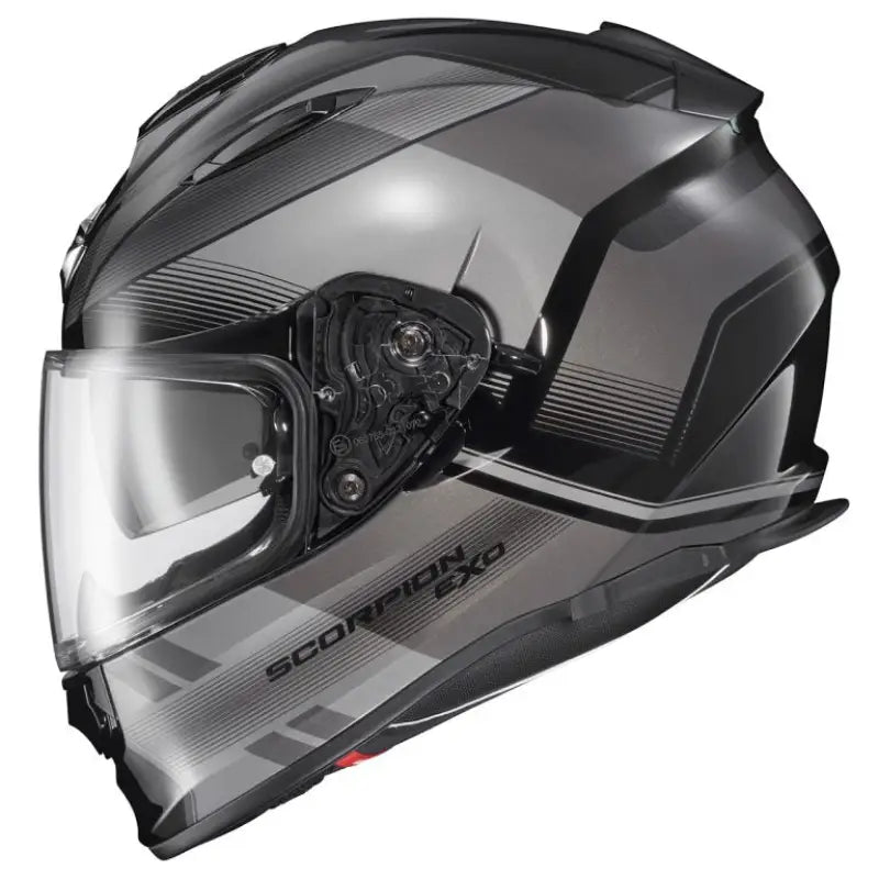 RYZ-1045 Scorpion Exo Ryzer Full-Face Helmet Edge Dark Grey Lg - Helmets