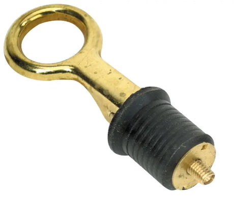 S-0208C Whitecap 1’ Brass Bailer Plug-40/Bucket - Boat Drain Plug