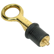 S-0208C Whitecap 1’ Brass Bailer Plug-40/Bucket - Boat Drain Plug