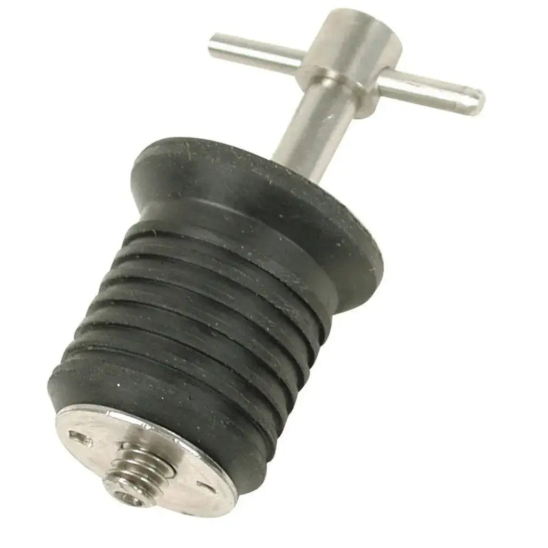 S-0290C Whitecap 1' Brass Bailer Plug - Screw Type, RV, Automotive, Powersports, off-road, marine, exterior, truck accessories, interior, truck bed, RV parts, Marine, AVADA - Best Sellers, Marine Maintenance