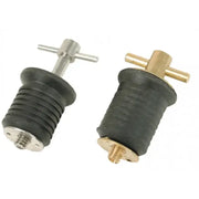 S-0291C Whitecap Stainless Steel 1-Inch Bailer Plug - Screw Type Marine Equipment
