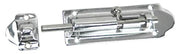 S-0586C Whitecap C.P. Brass Barrel Bolt 4" for securing doors, windows, and cabinets, high-quality corrosion-resistant brass hardware.