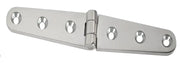 S-0605C Whitecap C.P. Brass Strap Hinge 6' in sleek whitecap finish, durable corrosion-resistant brass, ideal for marine and outdoor use.