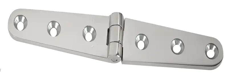 S-0605C Whitecap C.P. Brass Strap Hinge 6' in sleek whitecap finish, durable corrosion-resistant brass, ideal for marine and outdoor use.