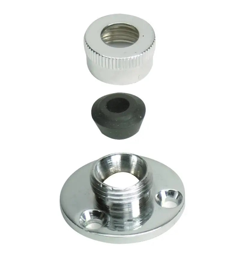 S-0717C Whitecap C.P. Brass Cable Outlet-5/16", high-quality brass construction, corrosion-resistant, accommodates 5/16" cables, polished look, easy installation, boating accessory.