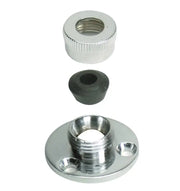 S-0717C Whitecap C.P. Brass Cable Outlet-5/16", high-quality brass construction, corrosion-resistant, accommodates 5/16" cables, polished look, easy installation, boating accessory.