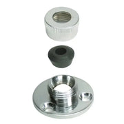 S-0717C Whitecap C.P. Brass Cable Outlet-5/16", high-quality brass construction, corrosion-resistant, accommodates 5/16" cables, polished look, easy installation, boating accessory.