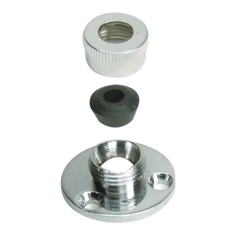 S-0717C Whitecap C.P. Brass Cable Outlet-5/16", high-quality brass construction, corrosion-resistant, accommodates 5/16" cables, polished look, easy installation, boating accessory.