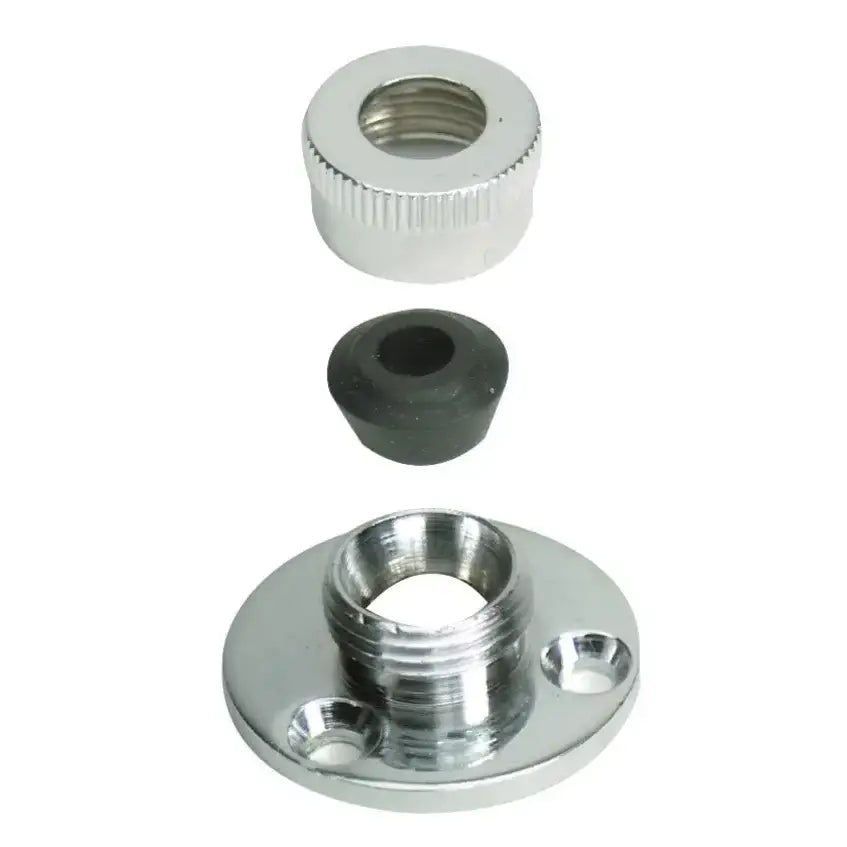 S-0717C Whitecap C.P. Brass Cable Outlet-5/16", high-quality brass construction, corrosion-resistant, accommodates 5/16" cables, polished look, easy installation, boating accessory.