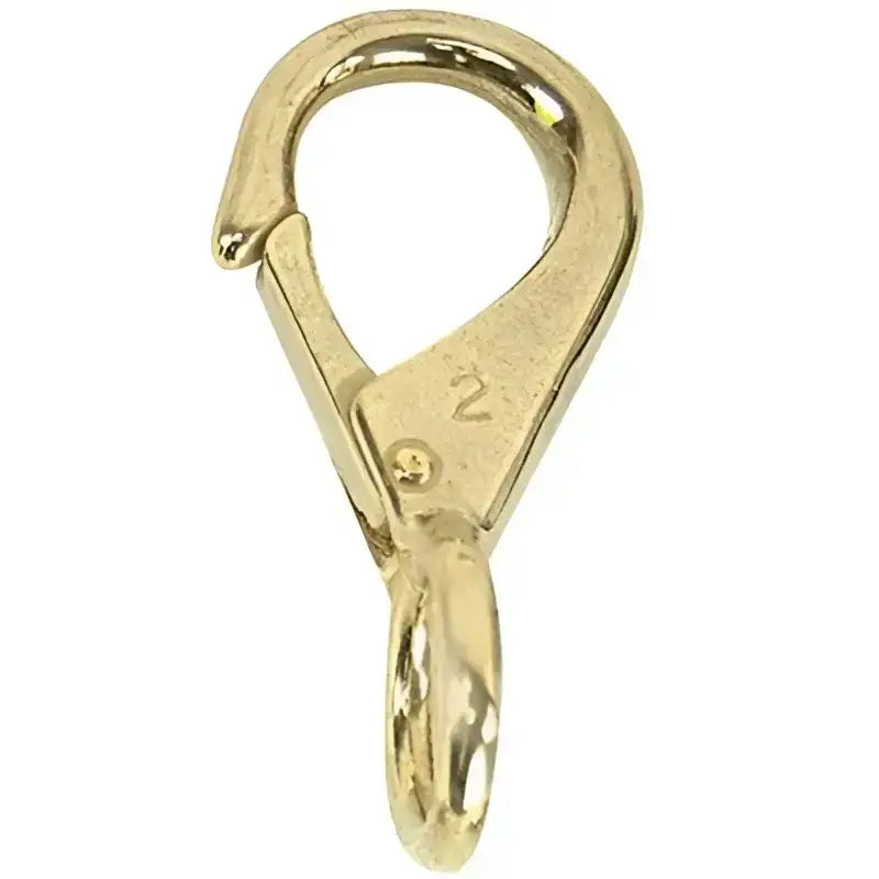 High-quality S-1123C Whitecap Snap Bronze Fast Eye - 3-7/8' close-up, showcasing durable bronze construction and secure snap closure for marine, outdoor, and industrial use.