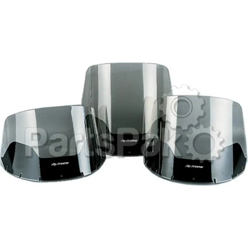 Dark gray tinted S-133-19 Slipstreamer windshields in ans1z26-1 specs made of Dupont acrylic plastic