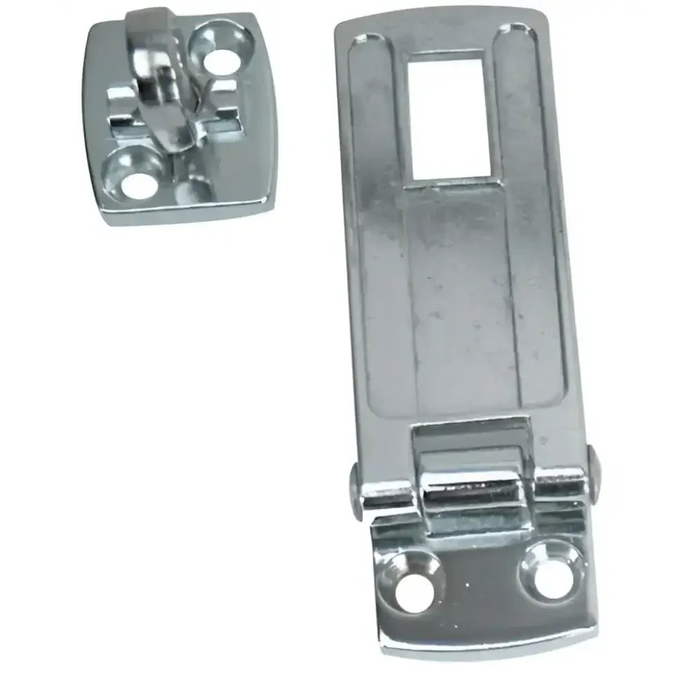S-1400C Whitecap C.P. Zamac Swivel Safety Hasp, durable Zamac construction, corrosion-resistant finish, reliable security for doors, cabinets, and storage containers, flexibility and easy access, shopify.