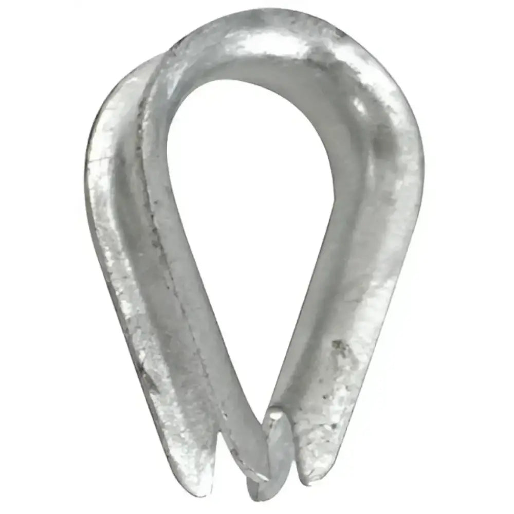 S-1541P Whitecap Galvanized Rope Thimble, 1/2" size, high-quality protection for rope's eye, enhances durability for marine and industrial applications.