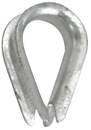 S-1541P Whitecap Galvanized Rope Thimble, 1/2" size, high-quality protection for rope's eye, enhances durability for marine and industrial applications.