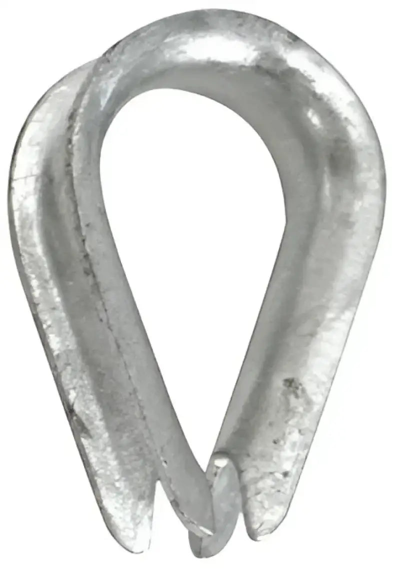 S-1541P Whitecap Galvanized Rope Thimble, 1/2" size, high-quality protection for rope's eye, enhances durability for marine and industrial applications.