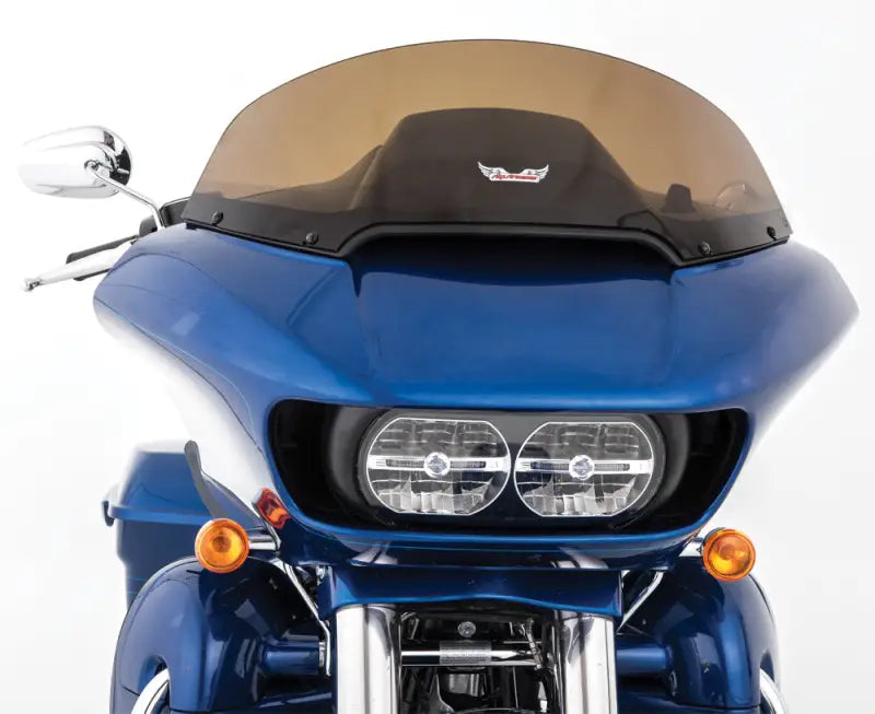 Blue motorcycle with tinted windshield s-237-10ds replacement windshield for RV parts & accessories