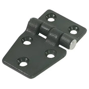 Black nylon shortsided door hinge, 2-inch, Whitecap S-3032C, durable marine hardware for boat cabinets and doors.