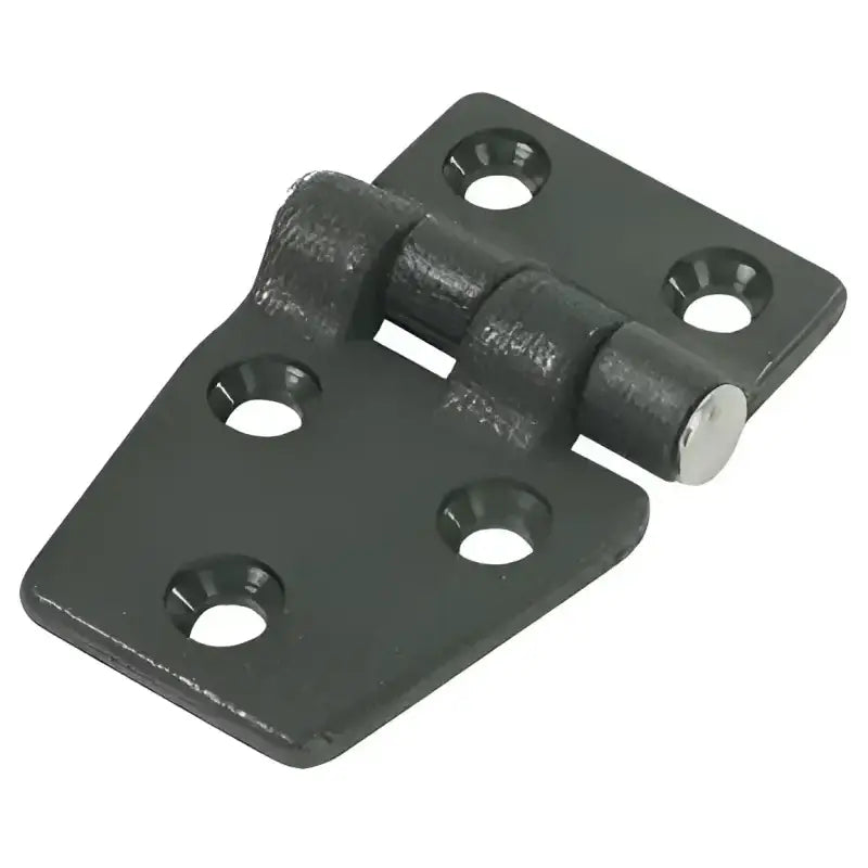 Black nylon shortsided door hinge, 2-inch, Whitecap S-3032C, durable marine hardware for boat cabinets and doors.