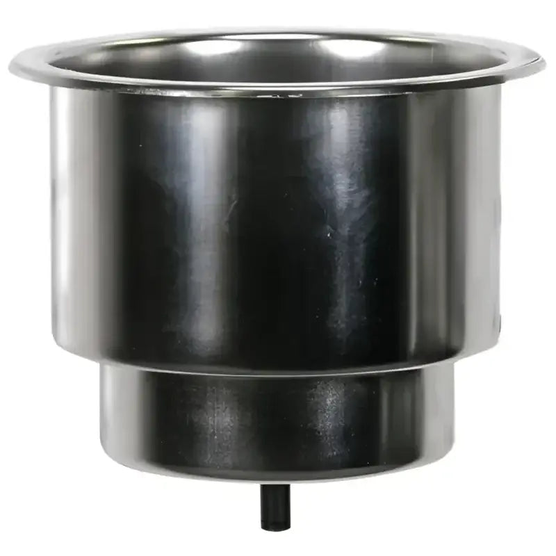 S-3511C Whitecap 304 S.S. Cupholder W/Drain, ideal for RV, automotive, powersports, off-road, marine and truck accessories, crafted from durable 304 stainless steel, sleek design with drainage, Marine, AVADA - Best Sellers, Marine Maintenance