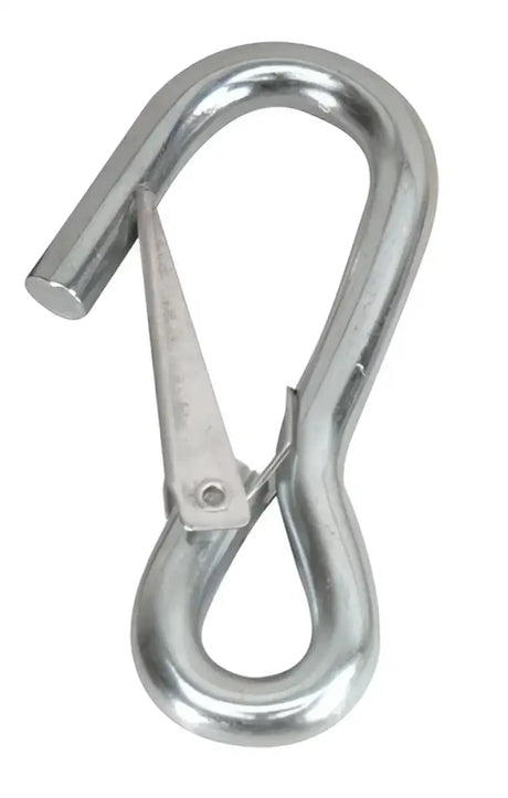 S-4043C Whitecap Galvanized Steel Spring Hook 4-1/1 - Durable, versatile, corrosion-resistant hook designed for secure attachments in marine, automotive, and household applications.