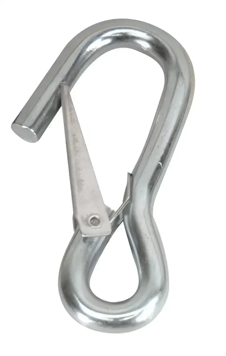 S-4043C Whitecap Galvanized Steel Spring Hook 4-1/1 - Durable, versatile, corrosion-resistant hook designed for secure attachments in marine, automotive, and household applications.