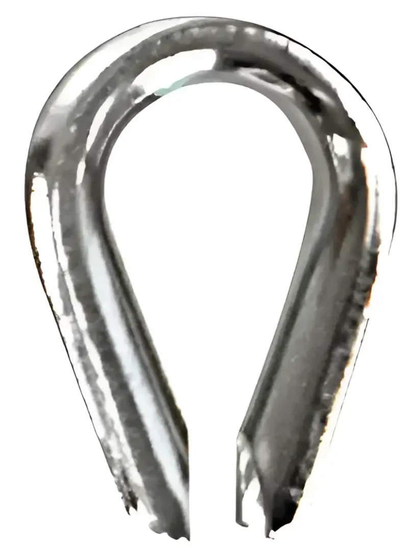 S-4084P Whitecap stainless steel wire rope thimble for 3/8" wire ropes, designed for superior strength and corrosion resistance in marine and industrial use.