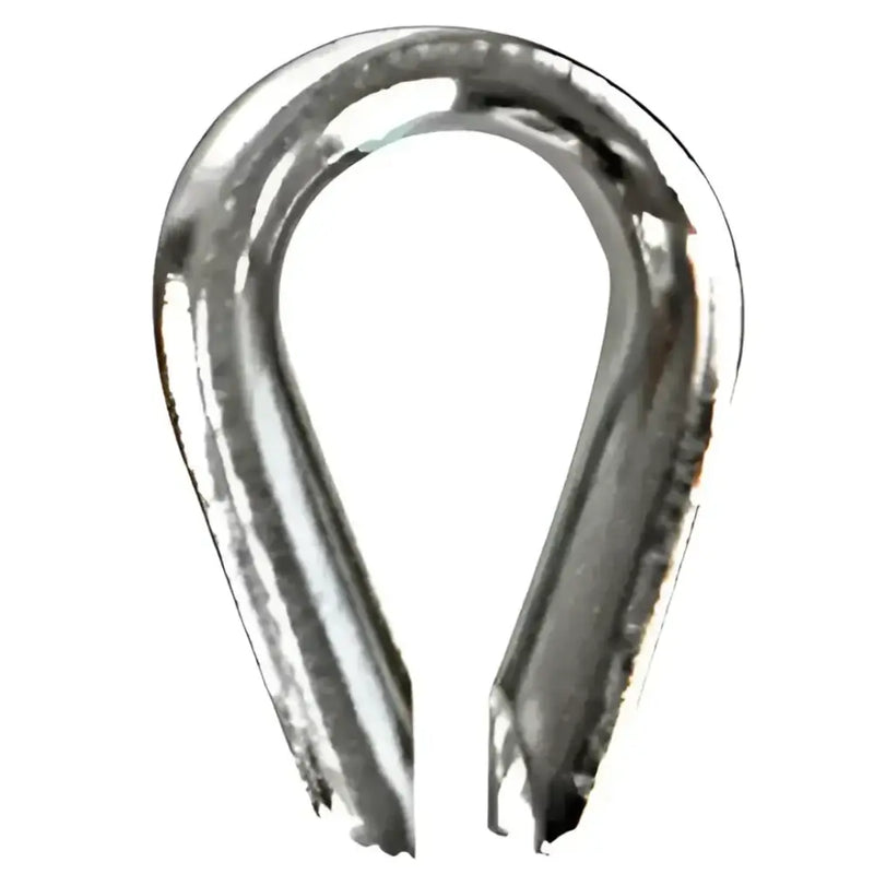 S-4084P Whitecap stainless steel wire rope thimble for 3/8" wire ropes, designed for superior strength and corrosion resistance in marine and industrial use.