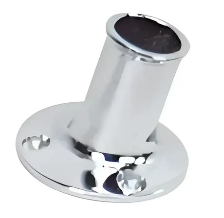 S-5001C Whitecap C.P. Brass Flagpole Socket 3/4", high-quality polished brass for durable and elegant flagpole installation.